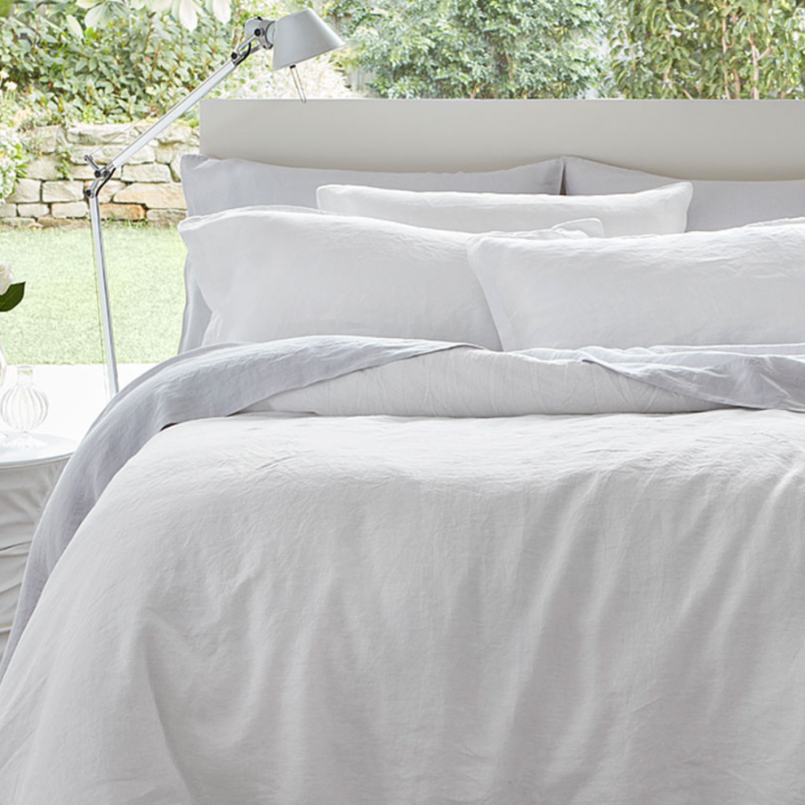 Baltic Linen Sheet Set & Pillowcases - White