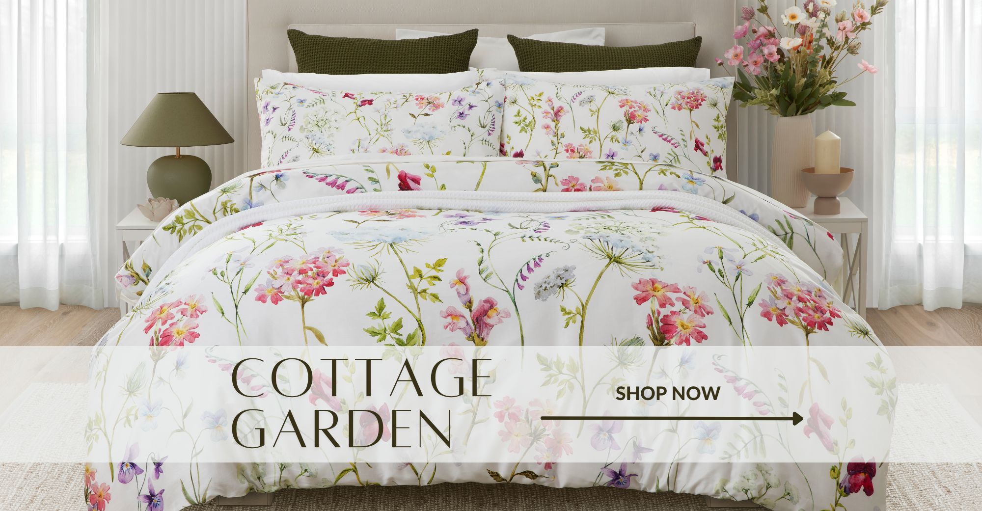 Shop cottage garden duvet cover